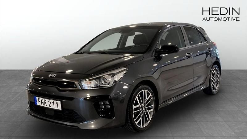 Grå (grey) Begagnad 2019 Kia Rio GT-Line Halvkombi | 139 900 kr (Marknadspris) - Bild 1/4