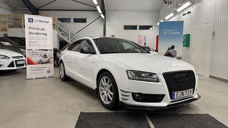 Begagnad Audi A5 Sportback 160 HK (117 kW) 2011 Vit Halvkombi