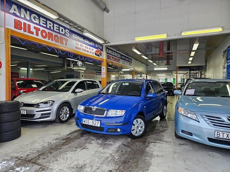 Begagnad Skoda Fabia 75 HK (55 kW) 2005 Blå Halvkombi