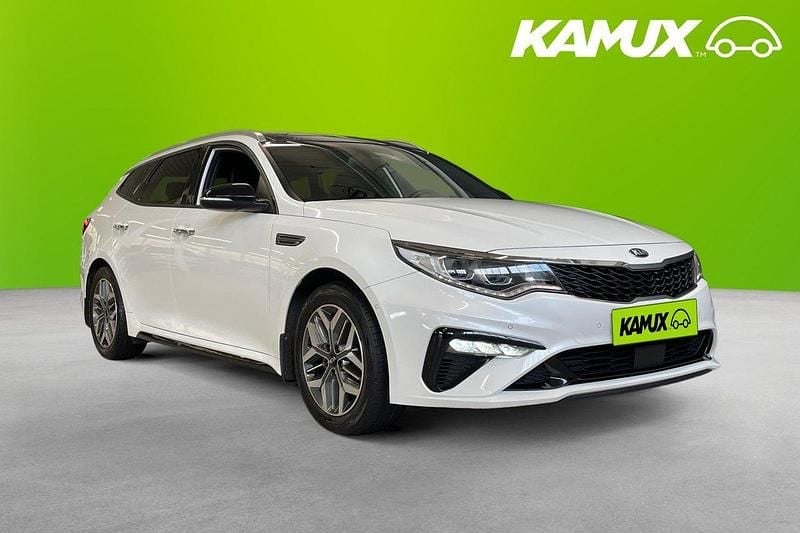 Vit Begagnad 2019 Kia Optima GT-Line Kombi | 214 900 kr (Marknadspris) - Bild 1/4