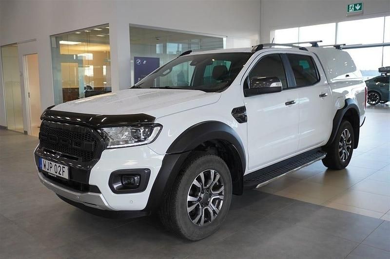 Vit Begagnad 2021 Ford Ranger Pickup | 359 800 kr (Bra pris) - Bild 1/4
