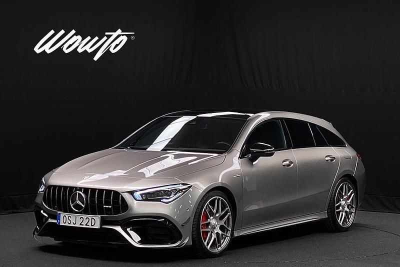 Begagnad Mercedes CLA45 AMG Shooting Brake AMG 422 HK (310 kW) 2020 Silver Kombi