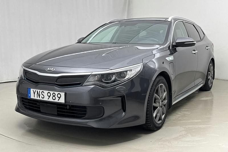 Grå Begagnad 2018 Kia Optima Advance Kombi | 168 000 kr (Superpris) - Bild 1/4