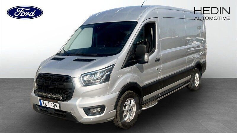 Grå (silver) Begagnad 2021 Ford Transit Limited Van | 339 900 kr (Marknadspris) - Bild 1/4