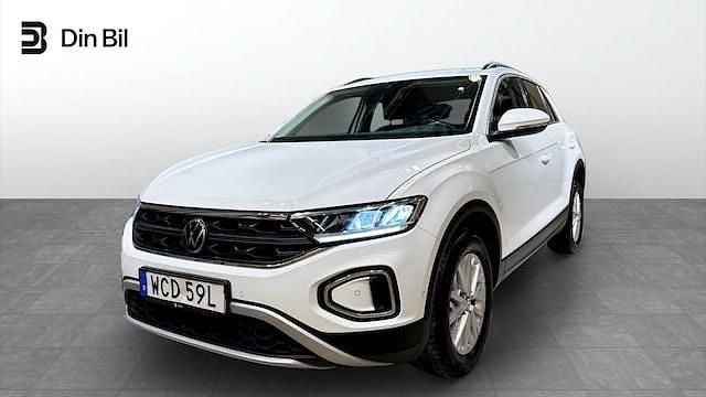 Vit (pure white) Begagnad 2022 VW T-Roc Life SUV | 259 900 kr (Marknadspris) - Bild 1/4