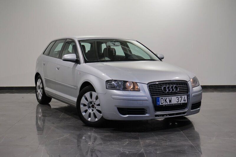 Silver Begagnad 2008 Audi A3 Sportback Attraction Halvkombi | 59 000 kr (Marknadspris) - Bild 1/4