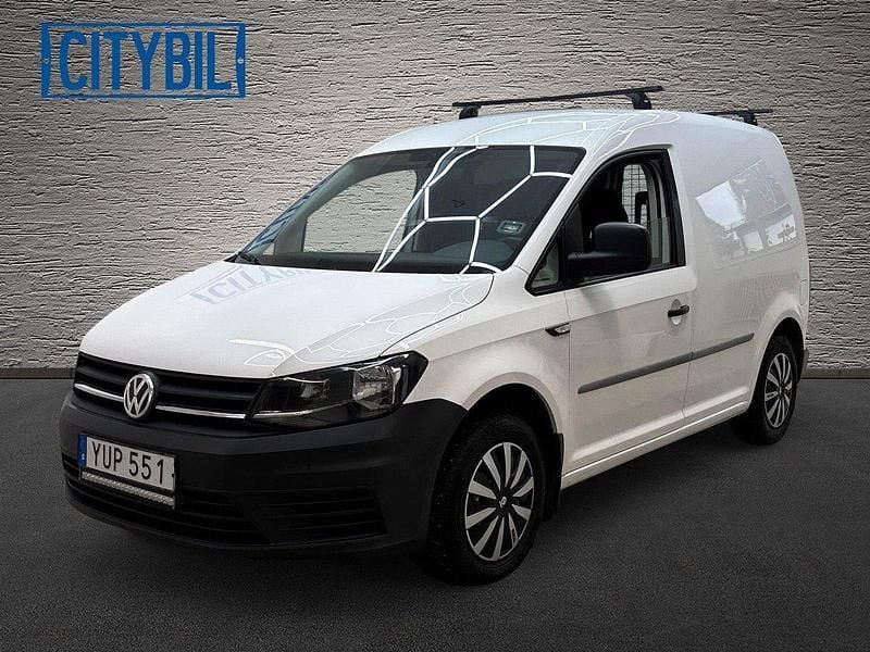 Vit Begagnad 2018 VW Caddy Minibuss | 109 900 kr (Marknadspris) - Bild 1/4