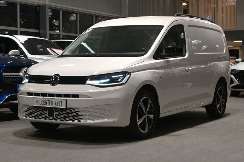 Vit Begagnad 2022 VW Caddy Maxi SE Minibuss | 279 000 kr - Bild 1/4