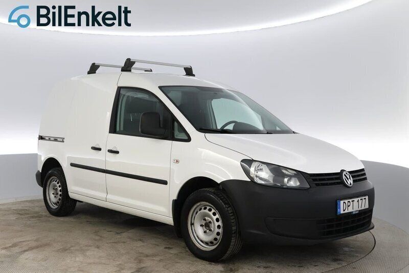 Vit Begagnad 2015 VW Caddy Minibuss | 69 900 kr (Marknadspris) - Bild 1/4