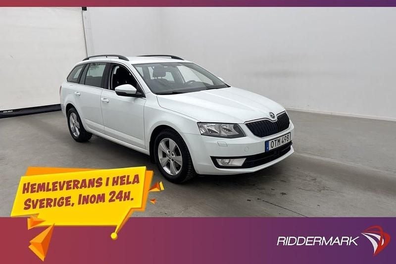 Vit Begagnad 2016 Skoda Octavia Kombi | 119 800 kr (Marknadspris) - Bild 1/3