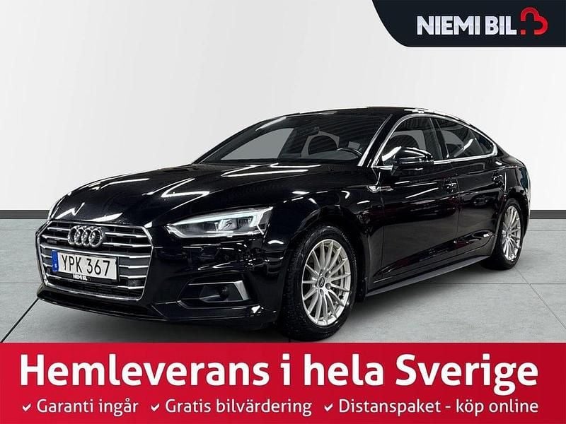 Svart Begagnad 2018 Audi A5 Sportback Sport Halvkombi | 249 900 kr (Marknadspris) - Bild 1/3