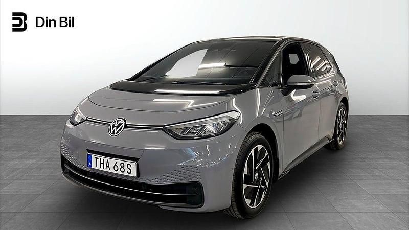 Moonstone grey black Begagnad 2023 VW ID.3 Pro Halvkombi | 279 900 kr (Marknadspris) - Bild 1/4