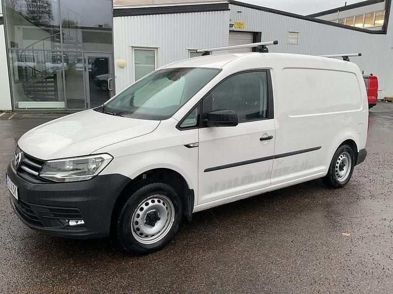 Vit Begagnad 2020 VW Caddy Maxi Minibuss | 99 600 kr (Bra pris) - Bild 1/4