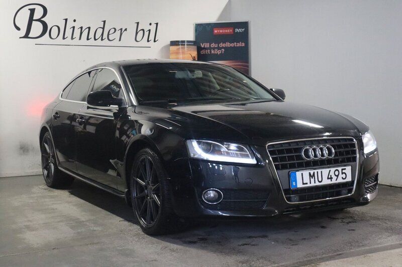 Svart Begagnad 2009 Audi A5 Sportback Sport Halvkombi | 99 800 kr (Lite dyr) - Bild 1/4