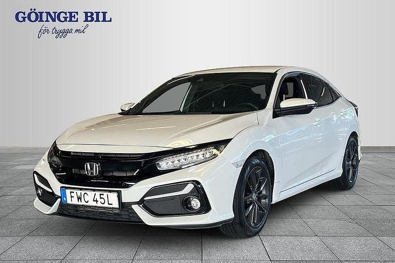 Vit Begagnad 2021 Honda Civic Halvkombi | 199 000 kr (Marknadspris) - Bild 1/4