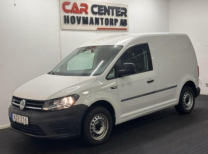 Vit Begagnad 2016 VW Caddy Minibuss | 99 900 kr (Marknadspris) - Bild 1/4