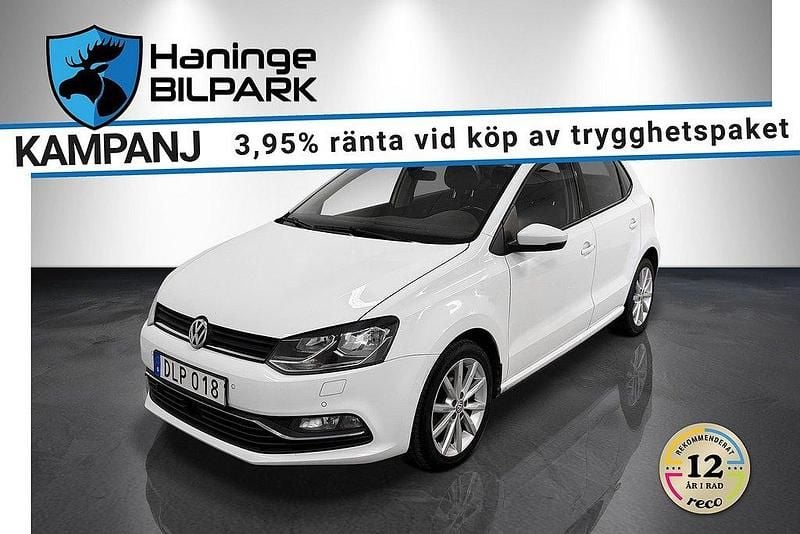 Vit Begagnad 2014 VW Polo Halvkombi | 109 900 kr (Marknadspris) - Bild 1/2