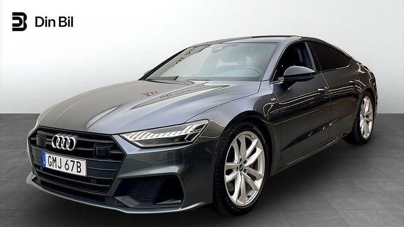 Daytonagrå pärleffekt Begagnad 2022 Audi A7 S-Line Sedan | 529 000 kr - Bild 1/4