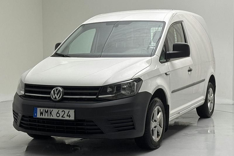 Vit Begagnad 2018 VW Caddy Minibuss | 95 000 kr (Bra pris) - Bild 1/4