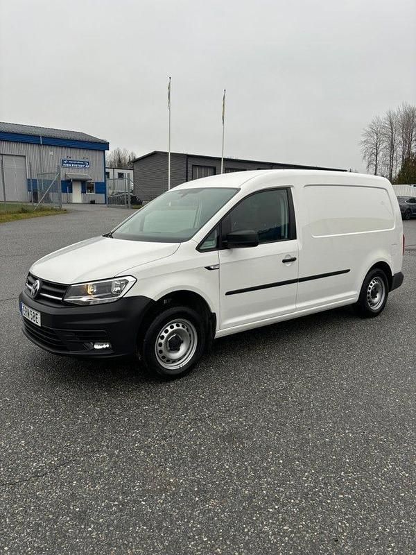 Vit Begagnad 2021 VW Caddy Maxi Minibuss | 119 900 kr (Bra pris) - Bild 1/4