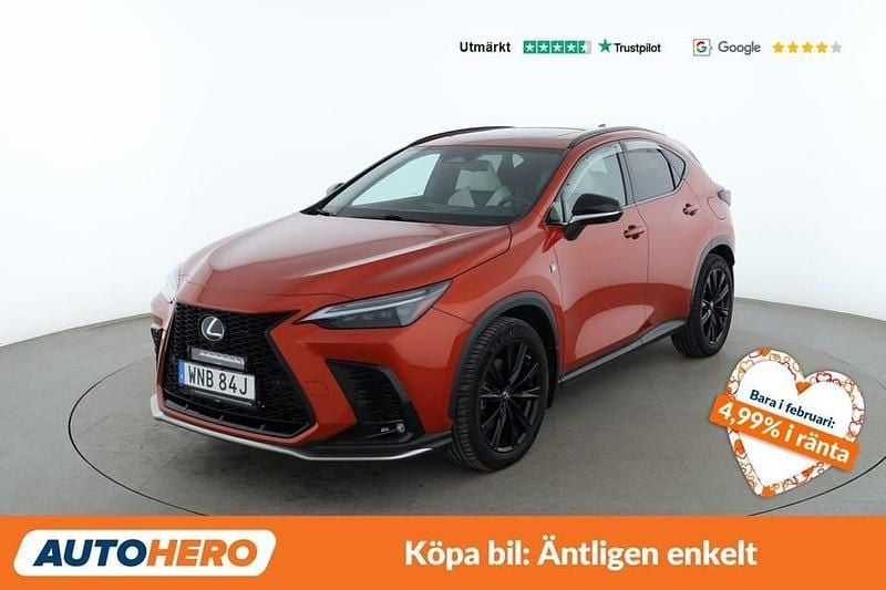 Begagnad Lexus NX450h+ Sport Line 313 HK (230 kW) 2022 Orange SUV