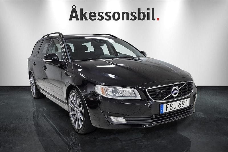 Svart Begagnad 2015 Volvo V70 Dynamic Kombi | 144 900 kr (Dyr) - Bild 1/4