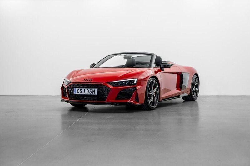 Röd Begagnad 2023 Audi R8 Spyder Performance Cab | 1 789 000 kr - Bild 1/4