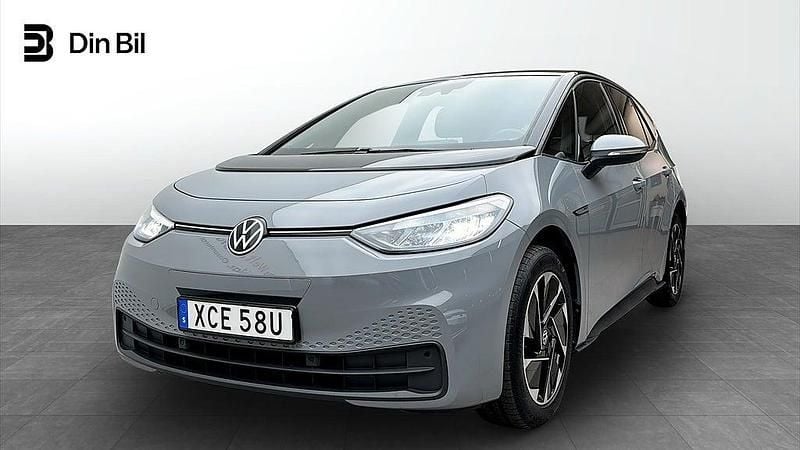 Grå Begagnad 2022 VW ID.3 Comfortline Halvkombi | 269 900 kr (Marknadspris) - Bild 1/4