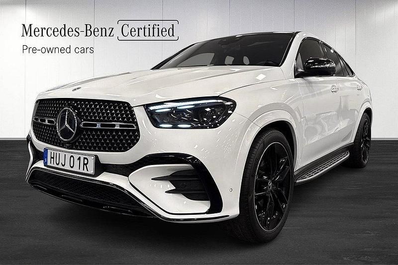 Vit Begagnad 2023 Mercedes GLE350 AMG Sportkupé | 969 000 kr (Marknadspris) - Bild 1/4