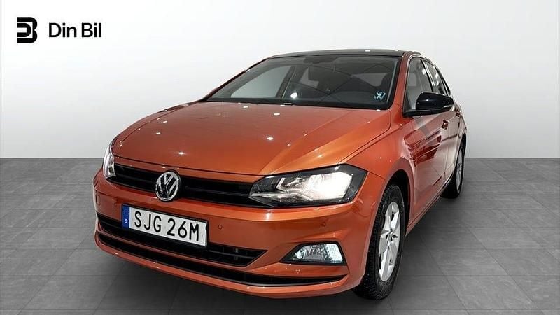 Begagnad VW Polo Comfortline 95 HK (69 kW) 2019 Orange Halvkombi