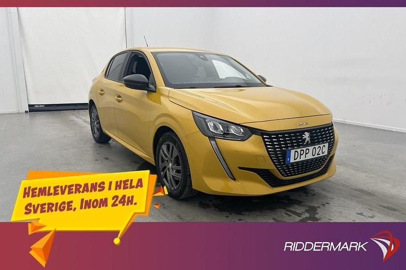 Gul Begagnad 2021 Peugeot 208 Active Halvkombi | 164 900 kr (Marknadspris) - Bild 1/3