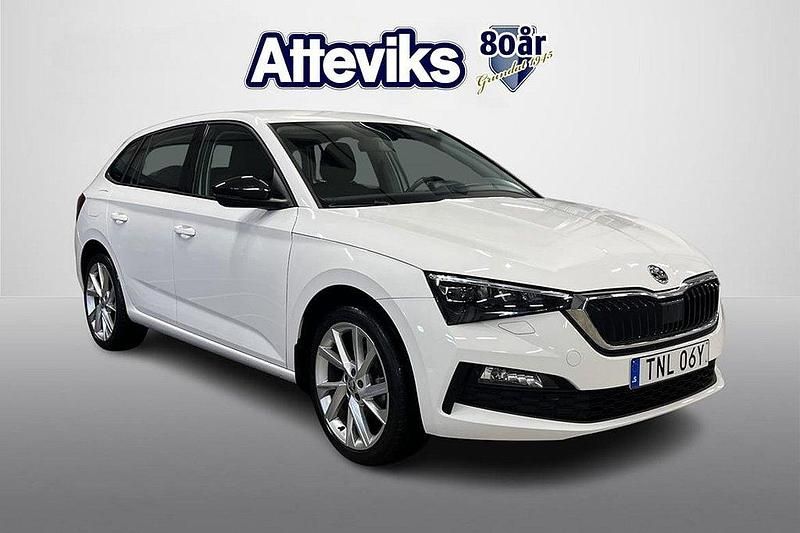 Vit Begagnad 2019 Skoda Scala Style Halvkombi | 159 500 kr (Bra pris) - Bild 1/4