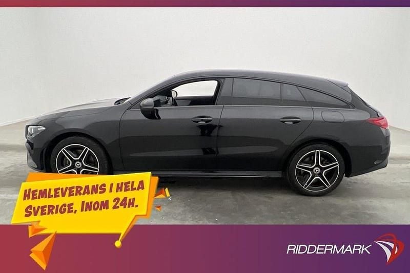 Svart Begagnad 2022 Mercedes CLA250 Shooting Brake AMG Kombi | 269 900 kr (Marknadspris) - Bild 1/3
