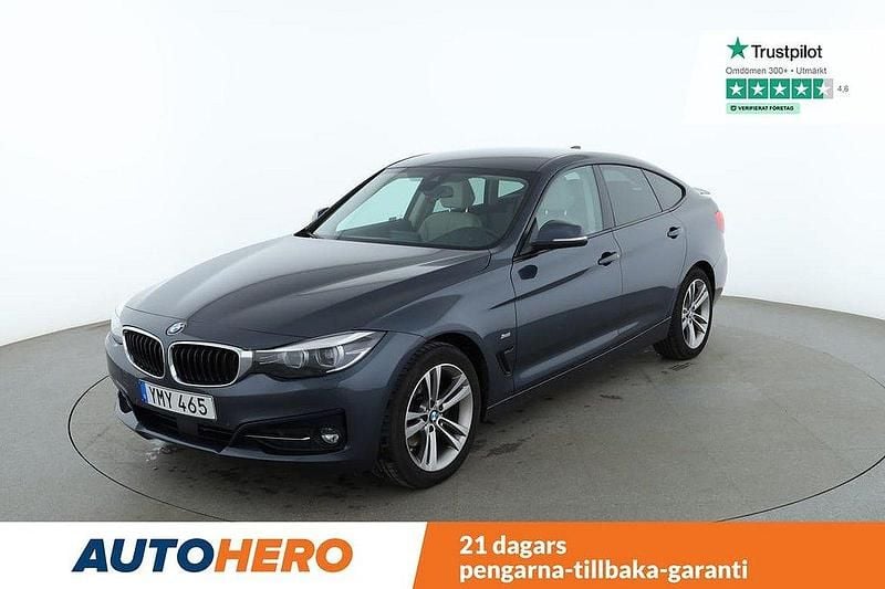 Grå Begagnad 2018 BMW 320 Gran Turismo Sport Line Halvkombi | 219 000 kr (Marknadspris) - Bild 1/4