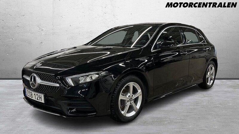 Svart Begagnad 2021 Mercedes A250 Halvkombi | 299 000 kr (Marknadspris) - Bild 1/4