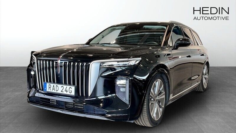 Svart Begagnad 2022 Hongqi E-HS9 SUV | 599 900 kr (Bra pris) - Bild 1/4