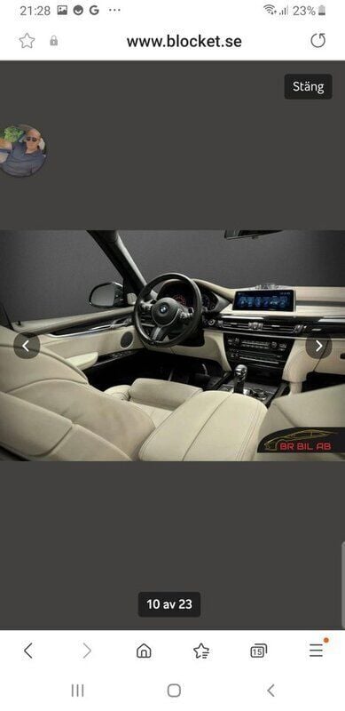 Svart Begagnad 2017 BMW X5 M Sport SUV | 369 999 kr (Lite dyr) - Bild 1/4