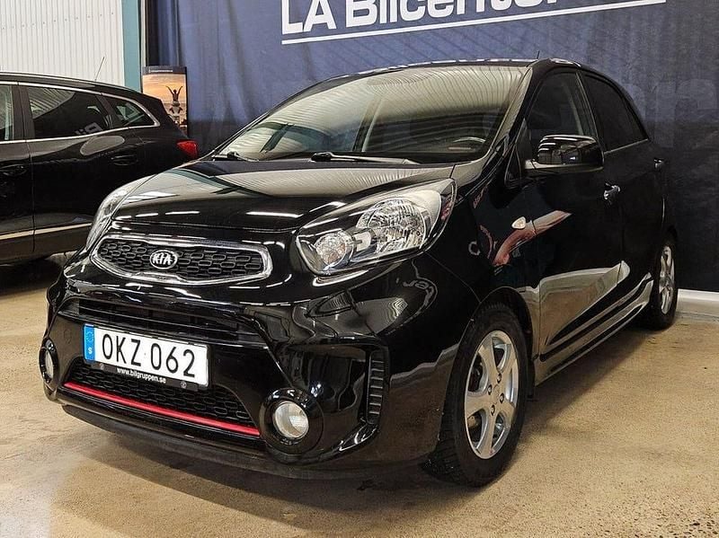 Svart Begagnad 2016 Kia Picanto Halvkombi | 99 900 kr (Marknadspris) - Bild 1/4