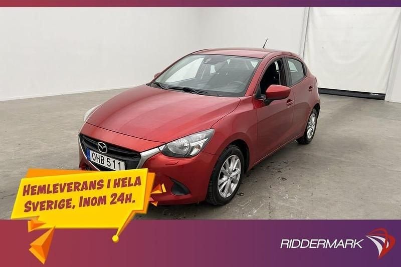 Röd Begagnad 2016 Mazda 2 Halvkombi | 84 800 kr (Marknadspris) - Bild 1/3