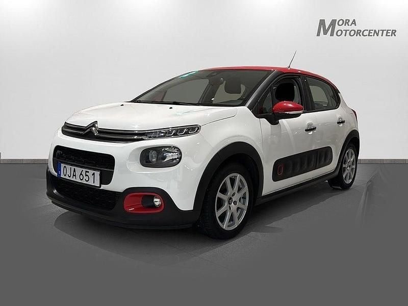 Vit Begagnad 2016 Citroën C3 PureTech Halvkombi | 89 000 kr (Marknadspris) - Bild 1/4