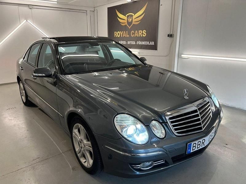Grå Begagnad 2009 Mercedes E280 Avantgarde Sedan | 99 990 kr (Dyr) - Bild 1/4