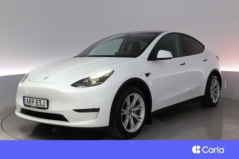 Vit Begagnad 2022 Tesla Model Y Long Range SUV | 354 900 kr (Superpris) - Bild 1/3