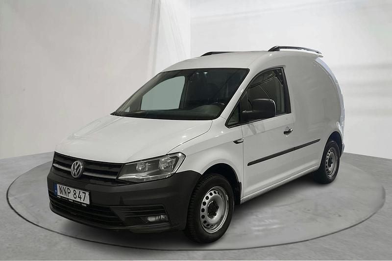 Vit Begagnad 2020 VW Caddy Minibuss | 139 000 kr (Superpris) - Bild 1/4