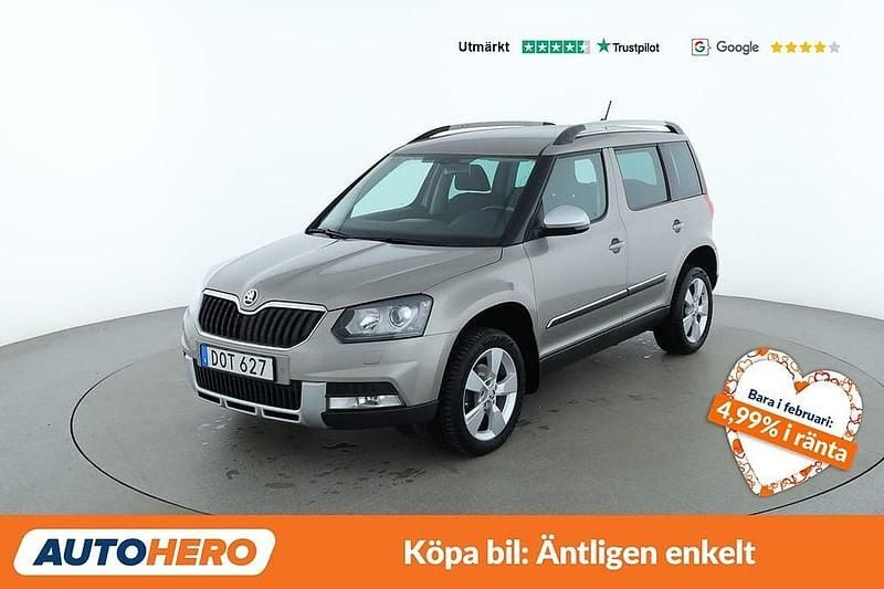 Ljusbrun Begagnad 2014 Skoda Yeti Outdoor SUV | 136 000 kr (Marknadspris) - Bild 1/4