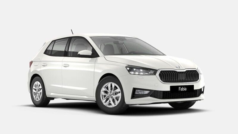 Vit Ny 2025 Skoda Fabia Selection Halvkombi | 214 900 kr (Marknadspris) - Bild 1/4