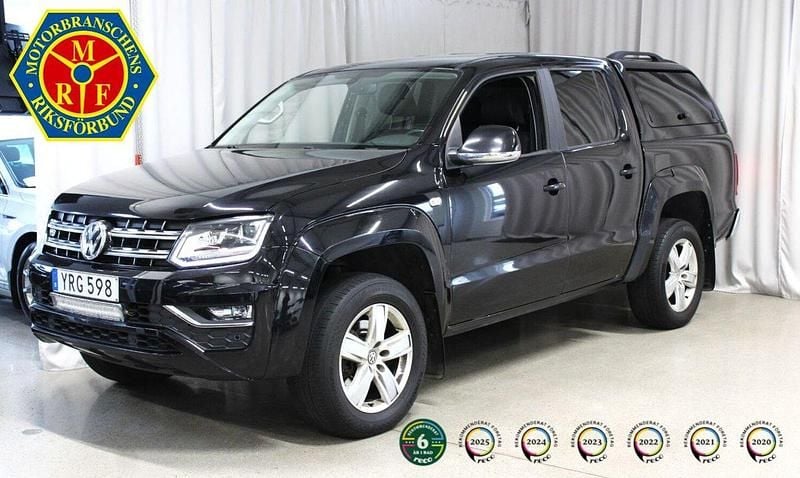 Svart Begagnad 2019 VW Amarok Pickup | 334 900 kr (Marknadspris) - Bild 1/4
