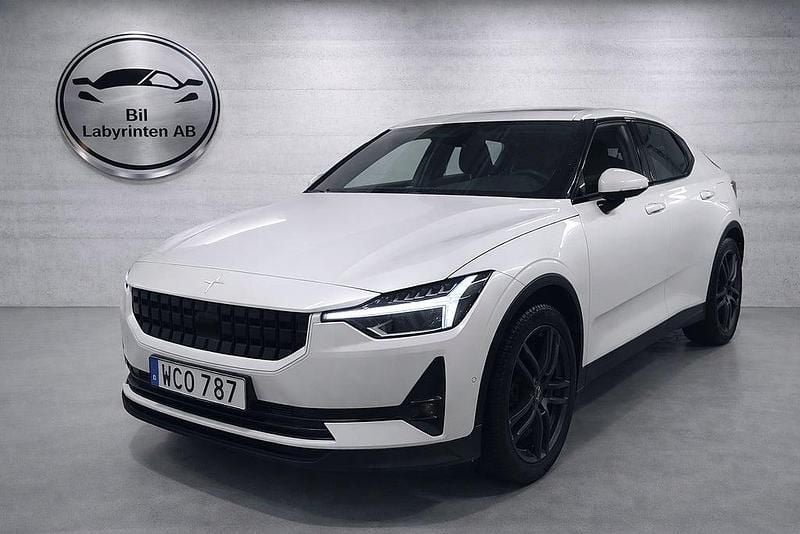 Begagnad Polestar 2 Long Range Dual motor 309 kW (421 HK) 2022 Vit Halvkombi