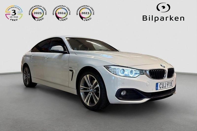 Vit Begagnad 2015 BMW 420 Gran Coupé Sport Line Sportkupé | 149 990 kr (Marknadspris) - Bild 1/4
