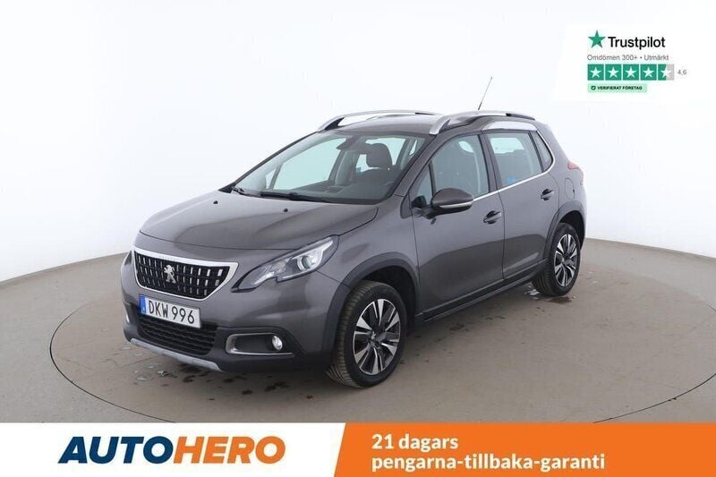 Mörkgrå Begagnad 2018 Peugeot 2008 Allure SUV | 108 000 kr (Marknadspris) - Bild 1/4