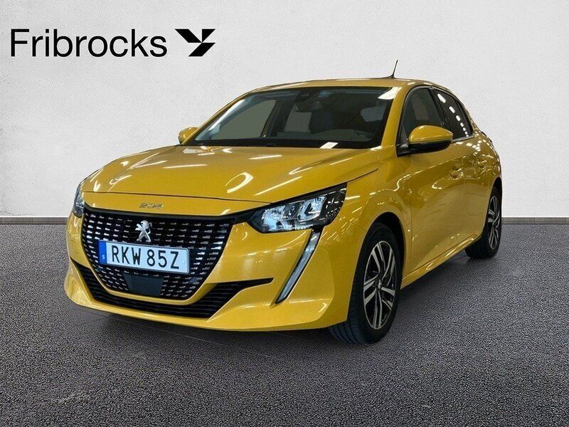 Gul Begagnad 2021 Peugeot 208 Allure Halvkombi | 169 800 kr (Lite dyr) - Bild 1/4